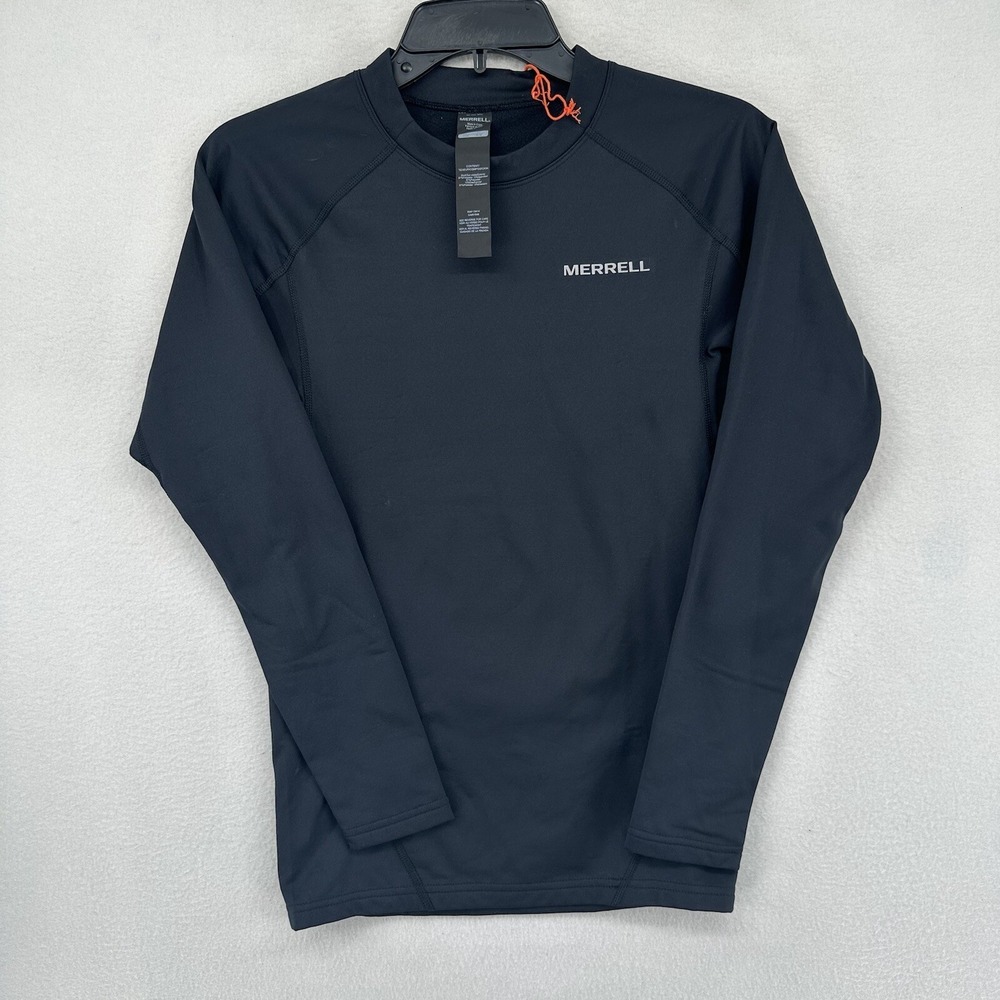 Merrell TREKTEK II Compression Base Layer Top Men's Size S Black Long Sleeve